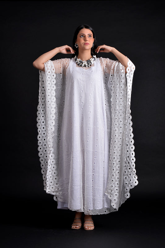 white Lace Kaftan