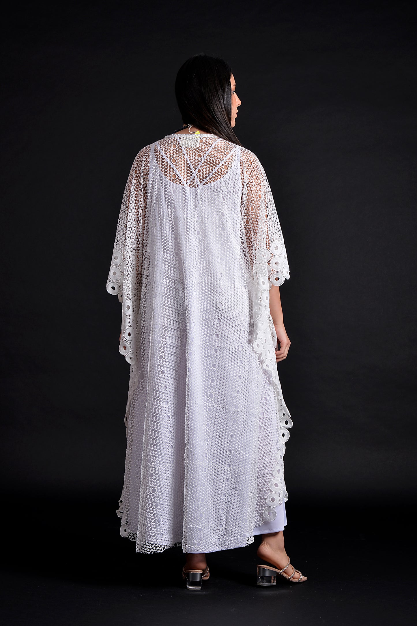 white Lace Kaftan